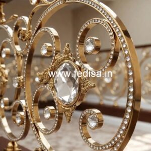 Premium Staircase Design with Brass Crystal CR-5872