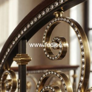 Luxury Brass Crystal Railings for Interiors CR-5873