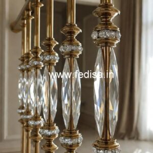 Classic Interior Crystal Brass Railings CR-5875