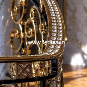 Elegant Brass Crystal Railing with LED Lighting CR-5878