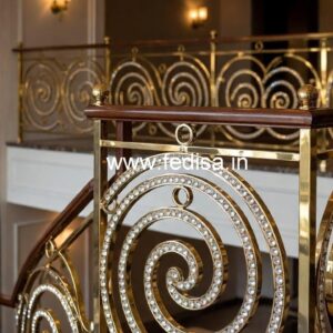 Premium Brass Crystal Railings for Interiors CR-5880
