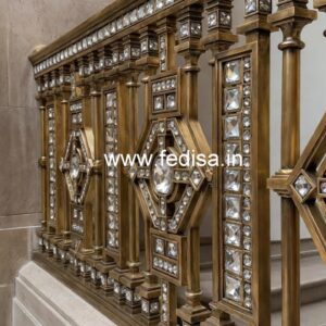 Royal Brass Crystal Interior Railings CR-5884