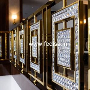 Designer Brass Crystal Railing Trends CR-5894