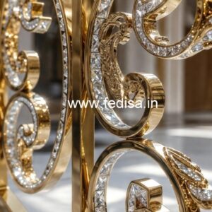 Elegant Brass Crystal Railings for Staircases CR-5900