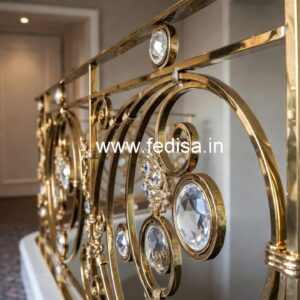 Designer Brass Crystal Railings for Interiors CR-5905