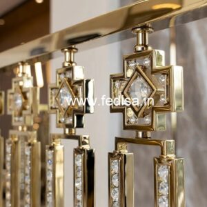 Premium Home Decor Brass Crystal Railings CR-5906