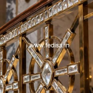 Modern Brass Crystal Railings with LED CR-5908