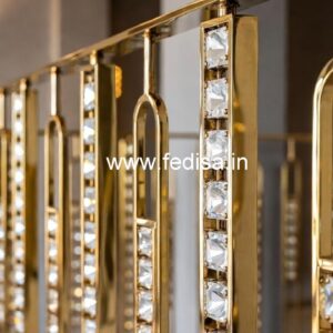 Stylish Brass Crystal Railing Designs CR-5915