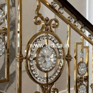 Premium Staircase Brass Crystal Designs CR-5917