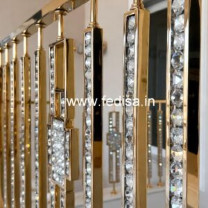 Modern Brass Crystal Stair Railings CR-5921