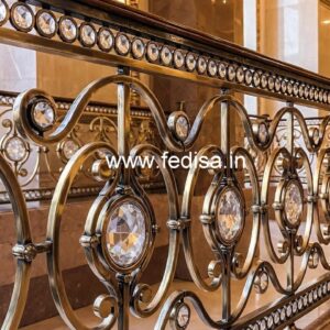 Premium Brass Crystal Railings for Villas CR-5923