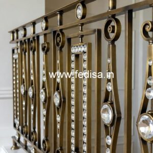 High-End Brass Crystal Staircase Designs CR-5936