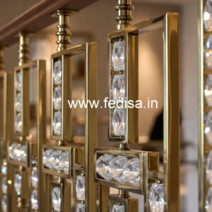 Luxury Crystal Brass Staircase Railings CR-5940