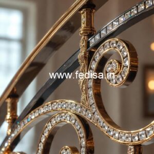 Premium Brass Crystal Railing Ideas CR-5946
