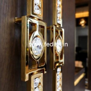 Elegant Brass Crystal Railings for Home Decor CR-5957