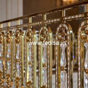 Luxury Brass Crystal Railings for Interior Inspiration CR-5968