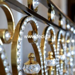 Designer Brass Crystal Railings for Architecture CR-5969