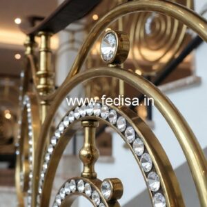 Stylish Brass Crystal Railings for Luxury Living CR-5971