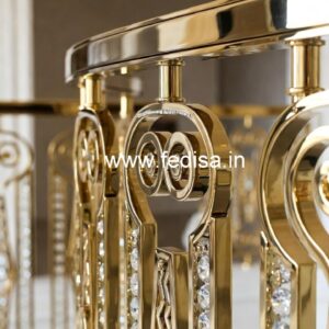 Modern Brass Crystal Railing Designs for Homes CR-5975