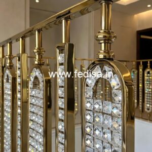 Unique Brass Crystal Staircase Designs CR-5984