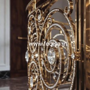 Elegant Brass Crystal Railings for Staircase CR-5997