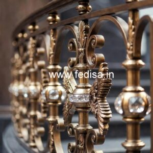 Premium Brass Crystal Railings for Modern Homes CR-6007