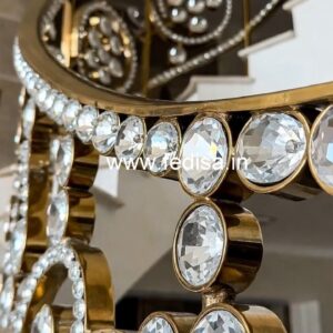 Stylish Brass Crystal Railings for Architecture CR-6012