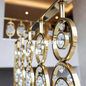 Luxury Brass Crystal Railings for Decor CR-6016