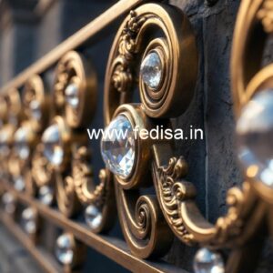 Luxury Brass Crystal Railings for Modern Homes CR-6020