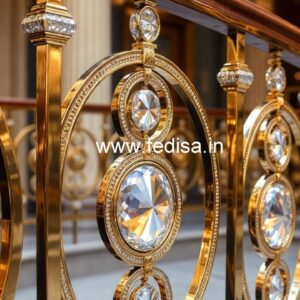 Modern Brass Crystal Railing Designs 2045 CR-6028