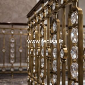 High-End Brass Crystal Staircase Railings CR-6035