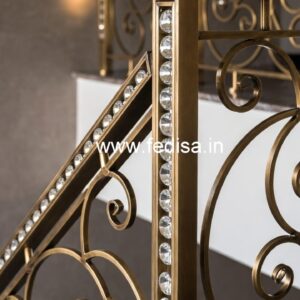 Premium Brass Crystal Railings for Interior Design CR-6037