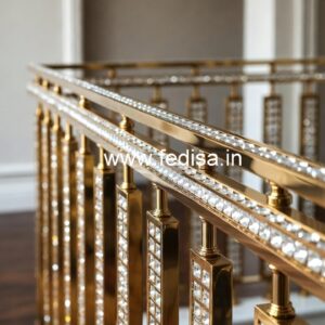 Luxury Brass Crystal Railings for Home Interiors CR-6038