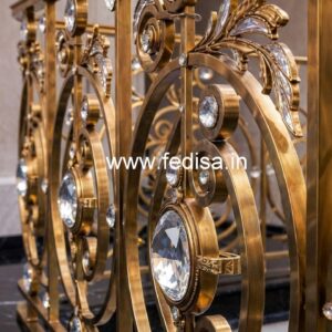 Premium Brass Crystal Railings for Homes CR-6039