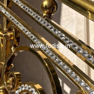 Luxury Brass Crystal Railings for Staircases CR-6049