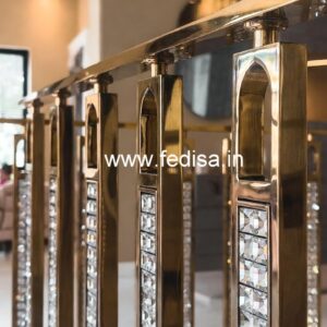 Designer Brass Crystal Railings for Luxury Interiors CR-6050