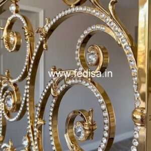 Modern Brass Crystal Railings for Stylish Homes CR-6055