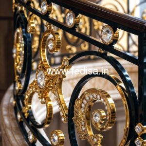 Elegant Brass Crystal Railings for Luxury Living CR-6056