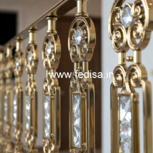 Premium Brass Crystal Railings for Modern Interiors CR-6057
