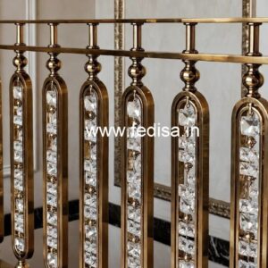 Designer Brass Crystal Railings for Grand Staircases CR-6058