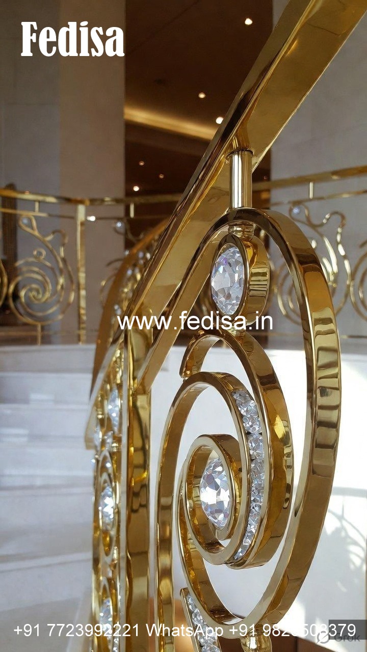 Premium Brass Crystal Railings for Stylish Interiors CR-6065