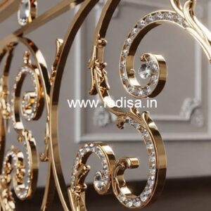 Designer Brass Crystal Railings for Elegant Homes CR-6066