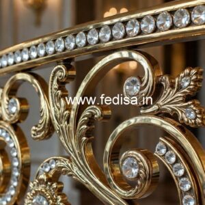 Stylish Brass Crystal Railings for Premium Interiors CR-6073