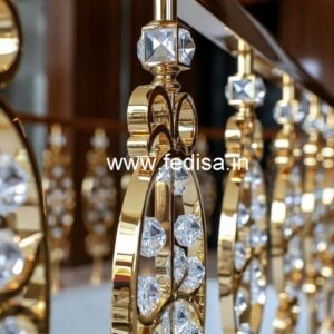 Premium Brass Crystal Railings for Classic Homes CR-6075