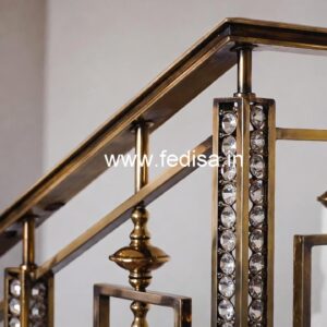 Premium Brass Crystal Railings for Design CR-6076
