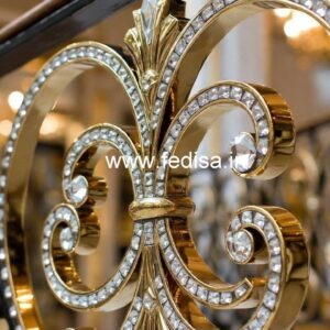 Luxury Brass Crystal Railing Design Ideas CR-6081