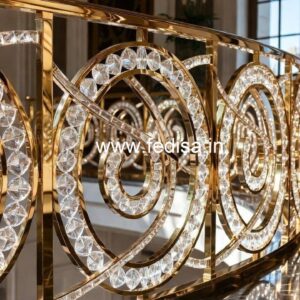 Decorative Brass Crystal Railing Ideas CR-6090