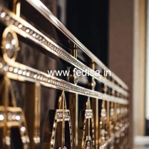 Unique Brass Crystal Railing Concepts CR-6094
