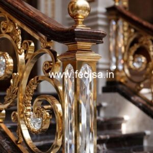 Luxury Interior Railings with Brass Crystal CR-6108