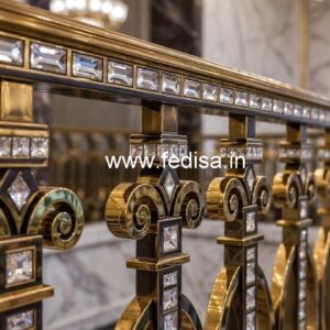 High-End Staircase Brass Crystal Designs CR-6110